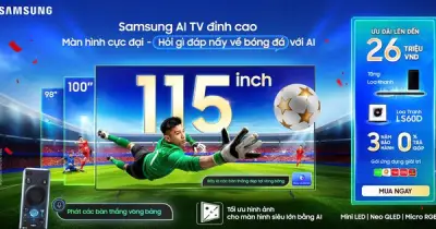 Samsung AI TV kết hợp FPT Play phát sóng ASEAN HYUNDAI CUP 2026 với ưu đãi đến 26 triệu