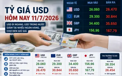 Tỷ giá USD hôm nay 11/7: USD ngân hàng giảm, chợ đen đứng giá