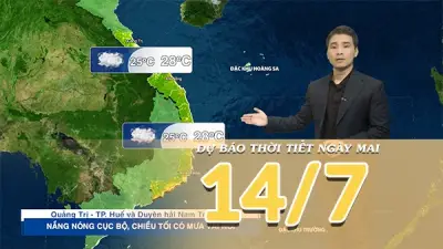 Thời tiết hôm nay: Bắc Bộ nắng nóng, Nam Bộ chiều tối mưa dông