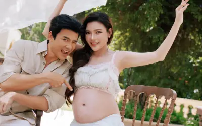 Thúy Diễm mang thai tháng thứ 7, hạnh phúc bên chồng Lương Thế Thành