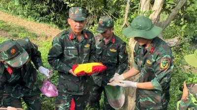 Tìm thấy hài cốt liệt sĩ Y Chông Triêk sau 50 năm bên dòng Krông Nô