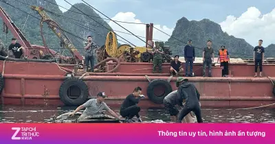 Tìm thấy thi thể thuyền viên cuối cùng vụ lật tàu hàng ở Quảng Ninh