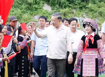 Tổng Bí thư, Chủ tịch nước Tô Lâm dự Ngày hội toàn dân bảo vệ an ninh Tổ quốc tại Sơn La
