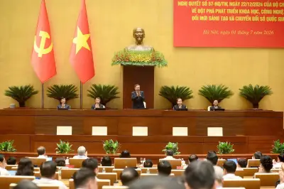 Tổng Bí thư Tô Lâm chủ trì hội nghị sơ kết 18 tháng Nghị quyết 57 về KHCN và chuyển đổi số