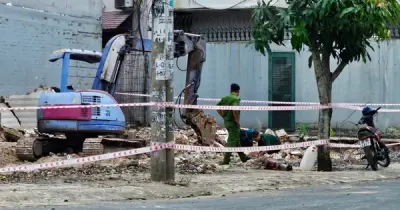 TP.HCM: Phát hiện đầu đạn 105 ly khi đào móng nhà tại phường Bình Tân