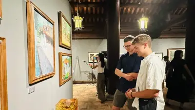 Triển lãm 'Quốc Tử Giám trong nghệ thuật' khai mạc tại Văn Miếu
