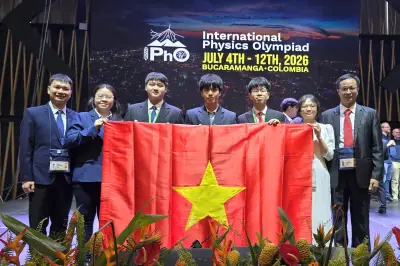 Việt Nam giành 4 Vàng, 1 Bạc tại Olympic Vật lý quốc tế 2026