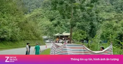 Xe máy lao xuống suối ở Điện Biên, hai người tử vong tại chỗ