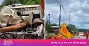 Bé trai 11 tuổi lái xe tông đoàn hành hương, 8 nhà sư Thái Lan tử vong