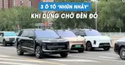 Ba ô tô điện 'nhảy múa' khi chờ đèn đỏ gây sốt mạng xã hội