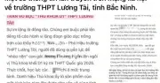 Bắc Ninh xác minh tố giám thị làm bài hộ con gái hiệu phó