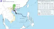 Bão số 1 giữ nguyên cường độ, cách Móng Cái khoảng 145km
