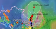 Bão số 1 Maysak đổ bộ Móng Cái, gió giật cấp 12 trong đêm 4/7