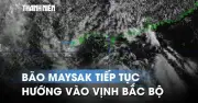 Bão số 1 Maysak giật cấp 11 hướng thẳng vào Vịnh Bắc Bộ