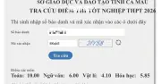 Cà Mau: Thí sinh thừa nhận dùng điện thoại trong thi tốt nghiệp THPT 2026