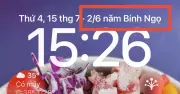 Cách cài lịch âm trên màn hình khóa iPhone iOS 26 và iOS 18/17/16