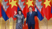 Chủ tịch Quốc hội Trần Thanh Mẫn hội đàm với Chủ tịch Quốc hội Campuchia