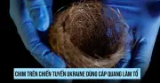 Chim dùng cáp quang làm tỏ gần tiền tuyến Ukraine