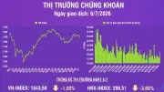 Chứng khoán 6/7: VN-Index giảm gần 19 điểm, thanh khoản tăng