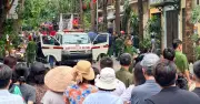 Cháy biệt thự liền kề ở Hà Nội, người đàn ông bỏng nặng thoát ra kêu cứu