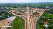 Cận cảnh thi công trên chảo lửa công trường nút giao quốc lộ và cao tốc Đà Nẵng