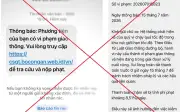 Cảnh báo chiêu trò giả mạo tin nhắn phạt nguội để chiếm đoạt tài sản