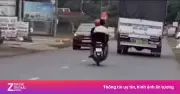 Cảnh sát xác minh người đàn ông lạng lách, tạt đầu xe ben trên quốc lộ 27