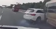 CSGT chỉ lỗi tài xế Mercedes gây tai nạn trên cao tốc Hà Nội - Hải Phòng