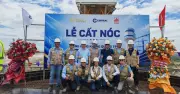 Cất nóc Đài Kiểm soát không lưu sân bay Quảng Trị của Bầu Hiển