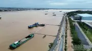 Dự án khắc phục sạt lở sông Tiền tại Đồng Tháp đạt 85% tiến độ