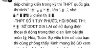 Gia Lai: Trường khẳng định không có cơ sở tố thí sinh gian lận thi