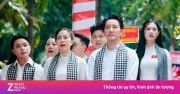 Gần 100 văn nghệ sĩ hát bên rãnh mộ tập thể liệt sĩ ở Công viên Lê Thị Riêng