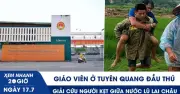 Gần 20h ngày 17/7, giáo viên Tuyên Quang giải cứu người mắc kẹt giữa lũ