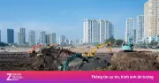 Hồ Đồng Bông 2 sắp hoàn thành, giảm ngập phía Tây Hà Nội