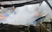 Hà Nội: Cháy nhà xưởng kết hợp ở 500m2 tại xã Tây Phương, không thiệt hại người