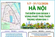 Hà Nội thí điểm vùng phát thải thấp từ 1/7/2026