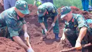 Đội K72 tìm thấy 7 hài cốt liệt sĩ tại xã Minh Đức, Đồng Nai