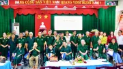 Đại tá Đỗ Vĩnh Thăng thăm và tặng quà thương binh tại Trung tâm Long Đất