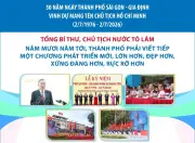 Kỷ niệm 50 năm TP HCM mang tên Bác: Khát vọng lớn, hành động lớn