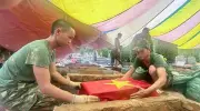 Khai quật lấy mẫu hài cốt liệt sĩ tại Nghĩa trang Độc Lập gặp nhiều khó khăn