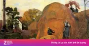 Khám phá phong cách hội họa của Paul Gauguin qua tác phẩm 'Những đụn rơm vàng'