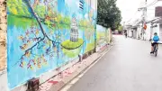 Làng quê Hà Nội khoác áo mới nhờ tuyến đường hoa và bích họa