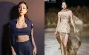 Lương Thùy Linh gây bão với màn catwalk khoe đôi chân 1m22 tại Vietnam Beauty Fashion Fest 2026