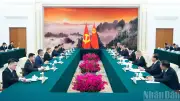 Lãnh đạo Việt Nam và Trung Quốc hội kiến, thúc đẩy quan hệ đối tác chiến lược toàn diện