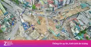 Metro số 5 Hà Nội thi công tường vây sâu 42m tại ga S3