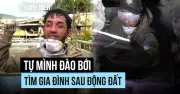 Một mình đào bới gạch vụn tìm gia đình sau động đất ở Venezuela
