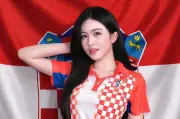 Nữ cổ động viên Croatia gợi cảm là á hậu từng gây sốt ở sàn catwalk