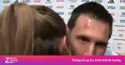 Nữ phóng viên hôn má Messi gây sốt sau chiến thắng Argentina
