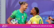 Neymar đấu khẩu với thủ môn Na Uy trước quả phạt đền tại World Cup 2026