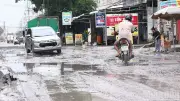 Đường Bưng Môn mới sửa chữa lại xuống cấp nhanh do xe tải trọng lớn